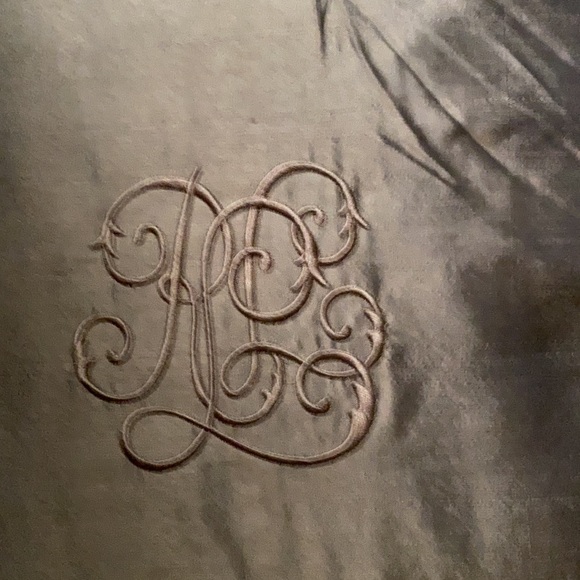 Ralph Lauren Bedding Rll Dark Brown Silk Pillow With Down Pillow